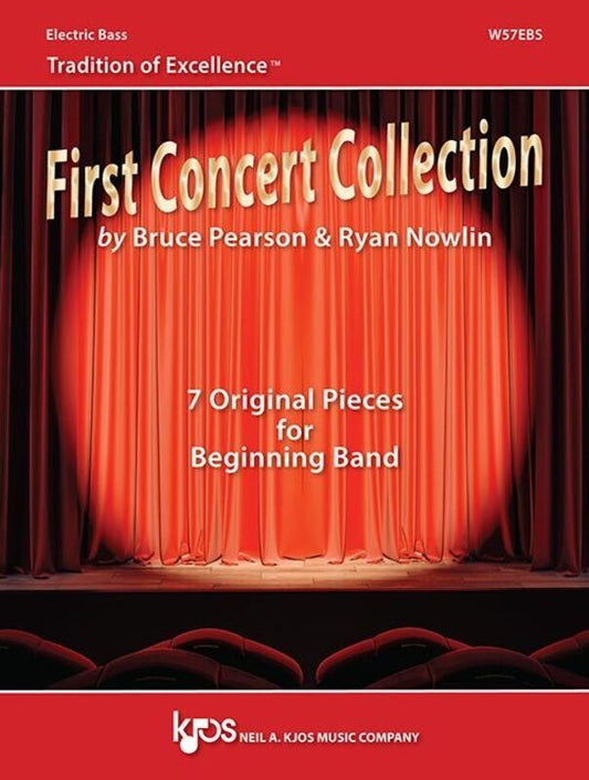 First Concert Collection Electric Bass by Bruce Pearson and Ryan Nowlin, 8 Pages, Publisher: Neil A. Kjos Music Company