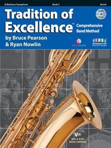 Tradition of Excellence Book 2 for Baritone Saxophone with DVD