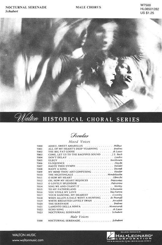 Nocturnal Serenade Schubert TTBB (Octavo)