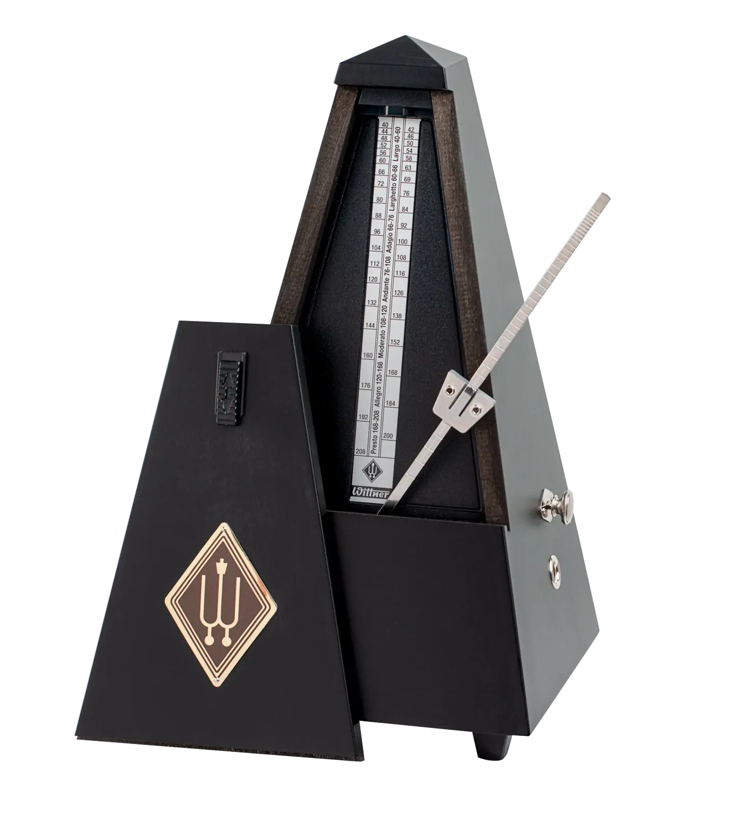 Wittner Maelzel Series W816M Mechanical Metronome with Bell in Matt Black