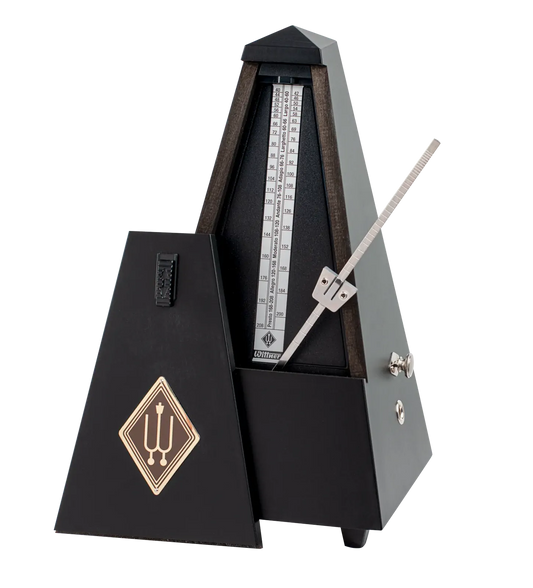Wittner Maelzel Series W816M Mechanical Metronome with Bell in Matt Black