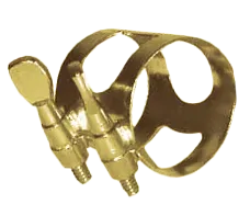 AMS Alto Sax Ligature Brass Lacquered