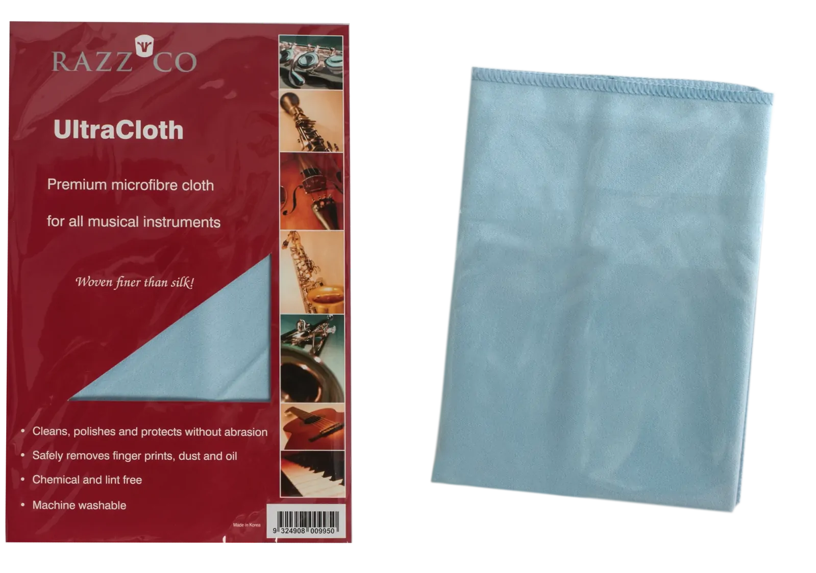 Razz Ultra Cloth Premium Microfibre Cleaning Cloth for Musical Instruments