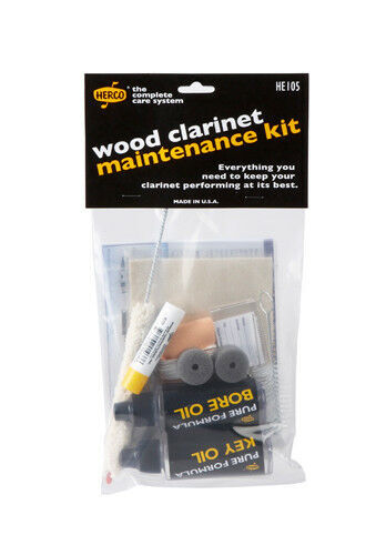 HERCO - Wood Clarinet Maintenance Kit HE105  Bore & Key oil, Thumb Rest