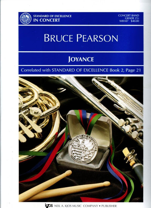Joyance Concert Band Fantasia for 18th Century Hymn-Tune, 96 Pages, Published by Neil A. Kjos Music Company