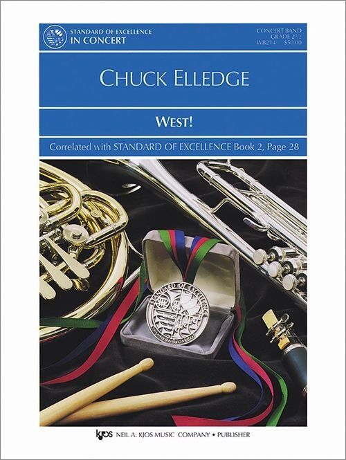 West! by Neil A. Kjos Music Company for Band, Spirited of the Land, 1 Page