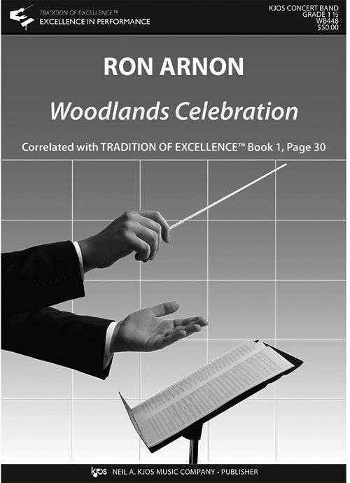 Woodlands Celebration - Score by Ron Arnon, Full Score, Band, 20 Pages, Publisher: Neil A. Kjos Music Company