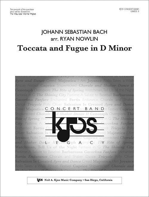 Toccata and Fugue in D Minor - Score for Band by Johann Sebastian Bach