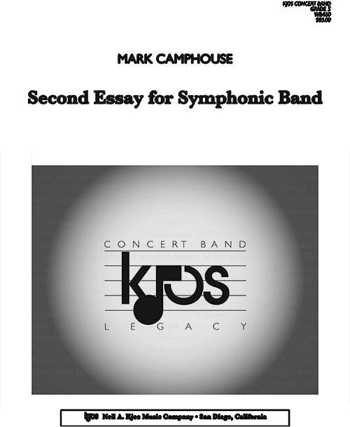 Second Essay for Symphonic Band - Full Score by Mark Camphouse, 32 Pages, Published by Neil A. Kjos Music Company