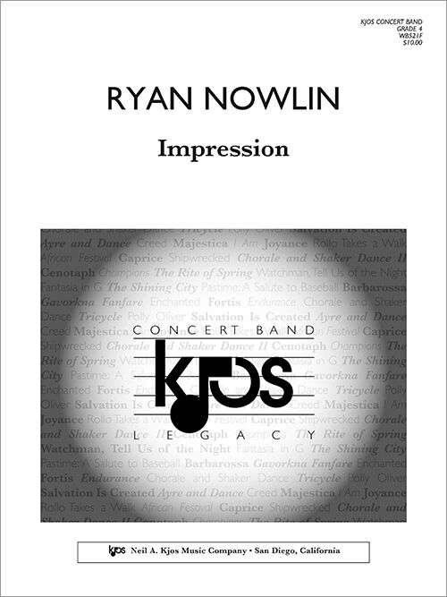 Impression Concert Band Grade 4 Score by Neil A. Kjos Music Company, 24 Pages