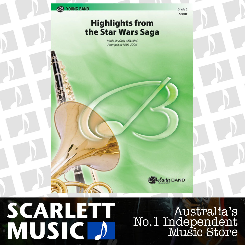 Star Wars Saga Highlights Concert Band Grade 2 Conductor Score — view 2
