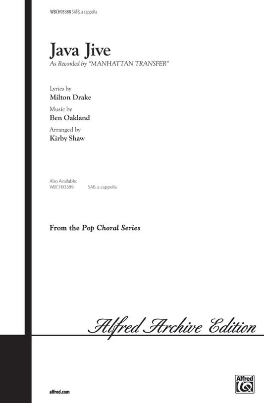 Java Jive Unaccomp SATB Arr Shaw