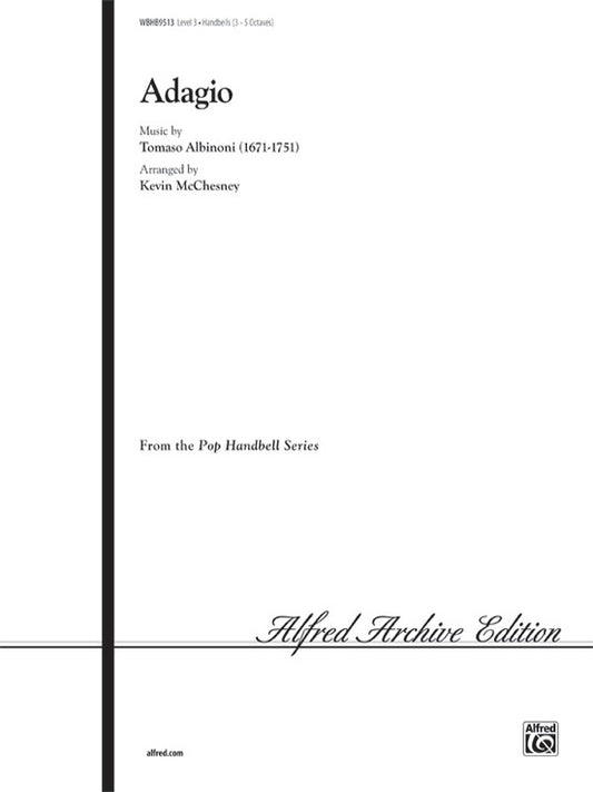Adagio Handbell Percussion Sheet Music