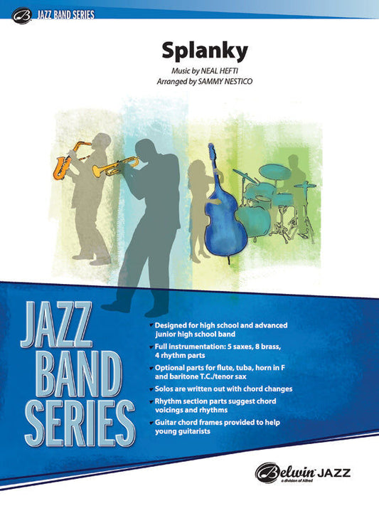SPLANKY JE ARR NESTICO Jazz Ensemble Sheet Music by Neal Hefti for Count Basie - Medium Tempo Chart with Solo Space
