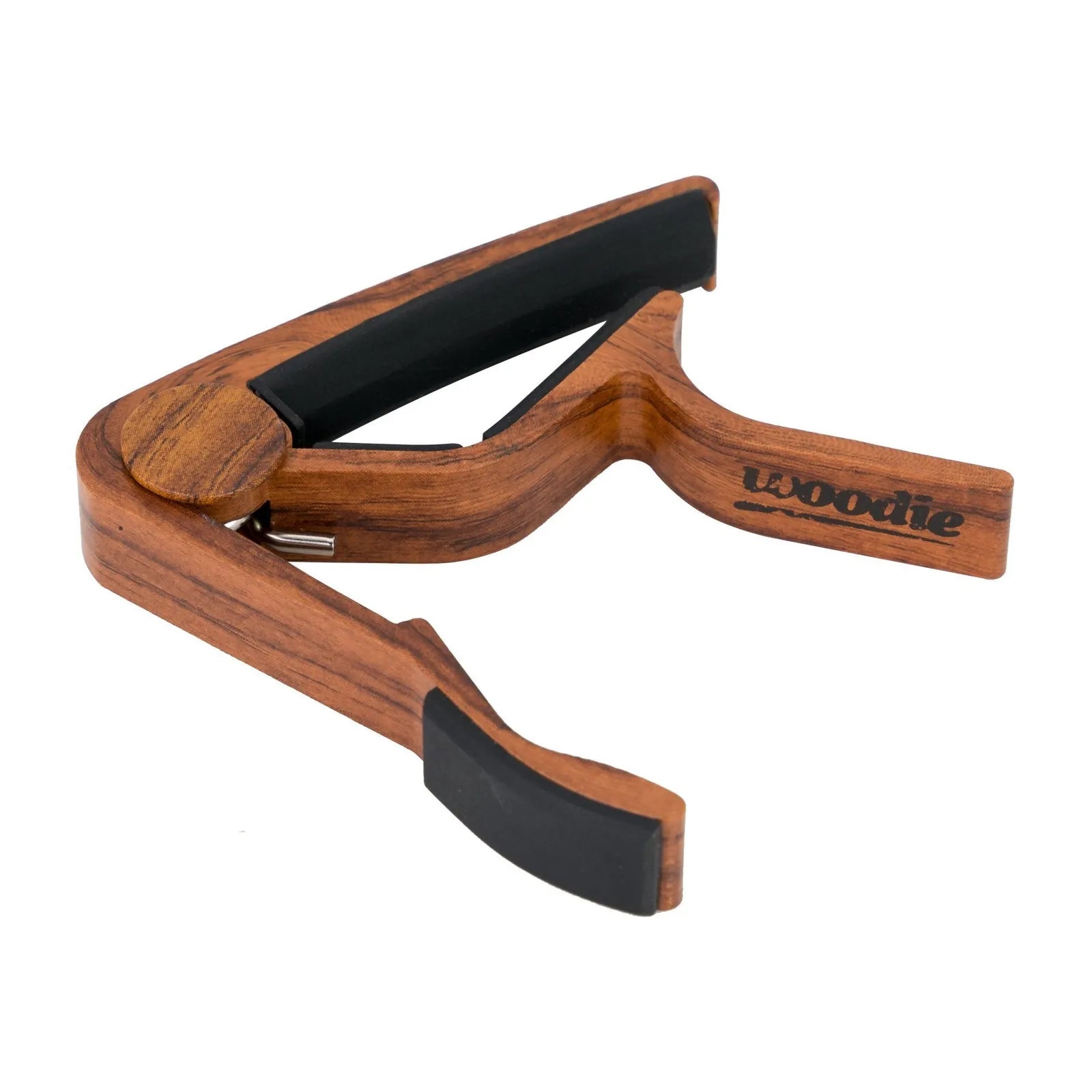 Fretz Woodie Trigger-Style Acoustic Guitar Capo - Mahogany Finish — view 2