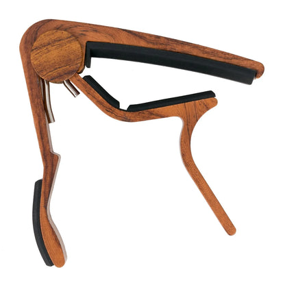 Fretz Woodie Trigger-Style Acoustic Guitar Capo - Mahogany Finish