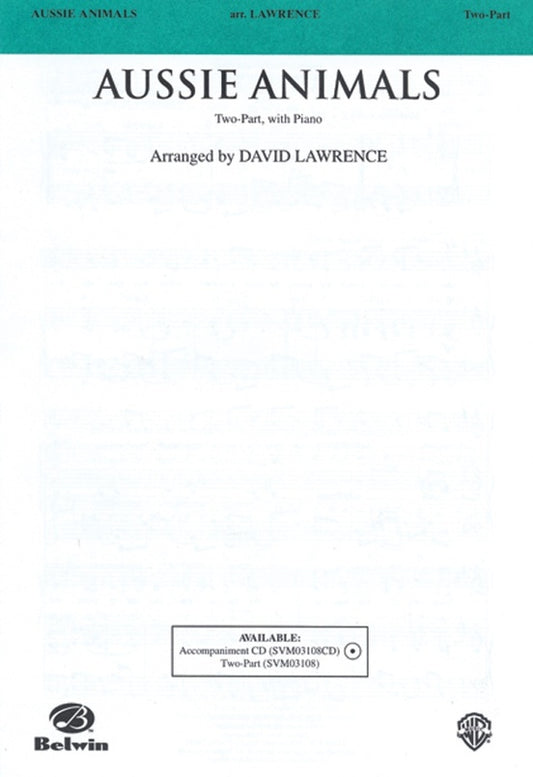 Aussie Animals SA Choral Sheet Music