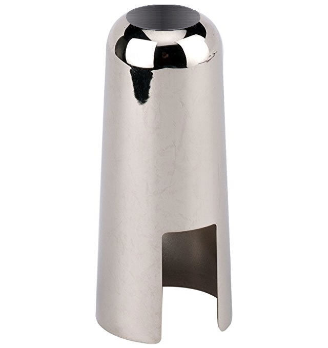 Metal Tenor Saxohone Mouthpiece Cap in Nickel Finish