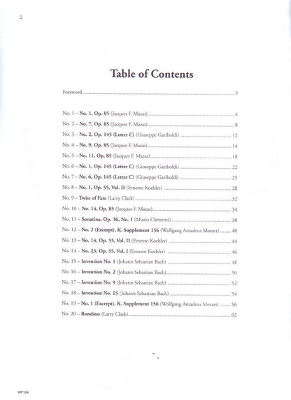 Progressive Duets Volume 2 for Flute by Larry Clark, 157 Pages, Flute Duet Format, Carl Fischer Edition — view 2