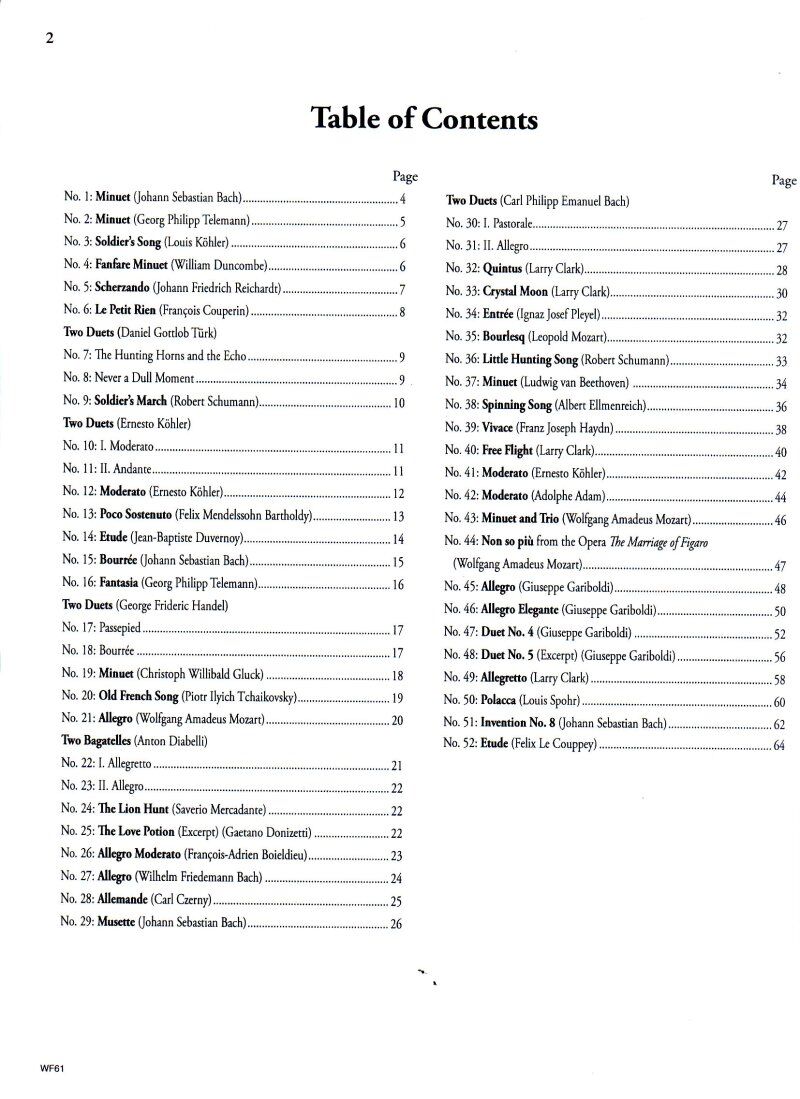 Progressive Duets Volume 1 for Flute by Larry Clark, 64 Pages, Carl Fischer — view 2