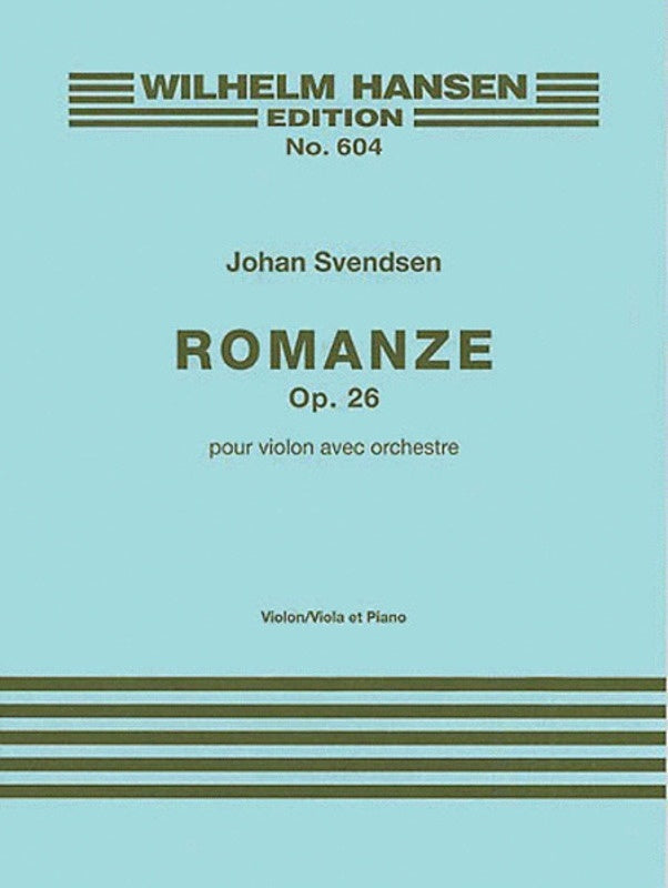 Svendsen - Romance Op 26 Violin Or Viola/Piano (Softcover Book)