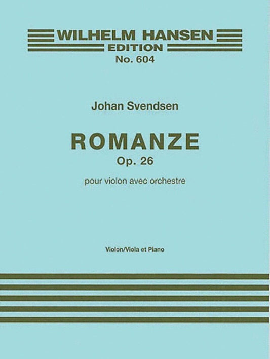 Svendsen - Romance Op 26 Violin Or Viola/Piano (Softcover Book)