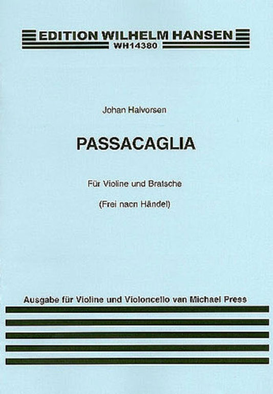 Halvorsen - Passacaglia For Violin/Cello (Softcover Book)