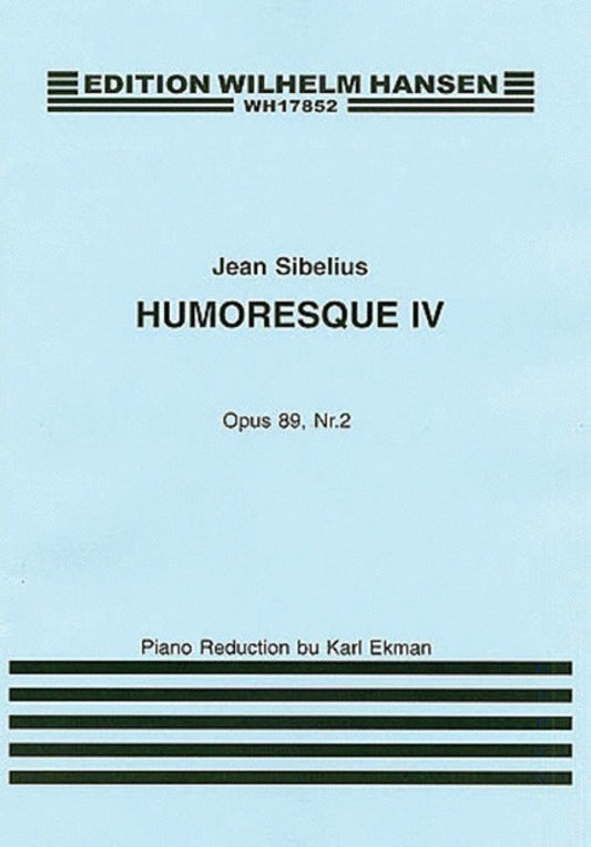 Sibelius Humor. 4 Op.89 No.2 Violin/Piano