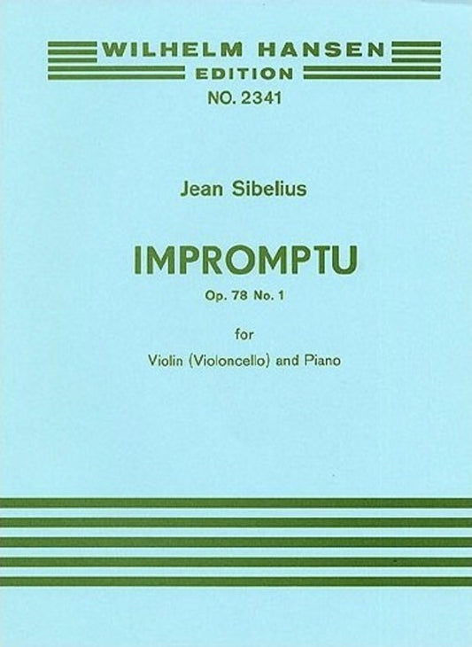 Sibelius Impromptu Op.78 No.1 Violin (Or Cello)/Piano