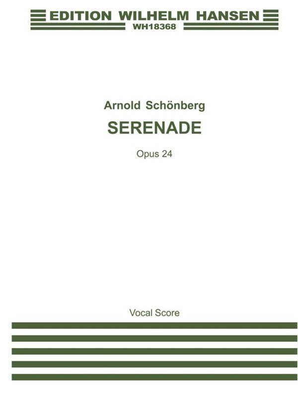 Schoenberg Serenade Op.24 Voice/Piano