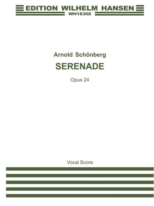 Schoenberg Serenade Op.24 Voice/Piano