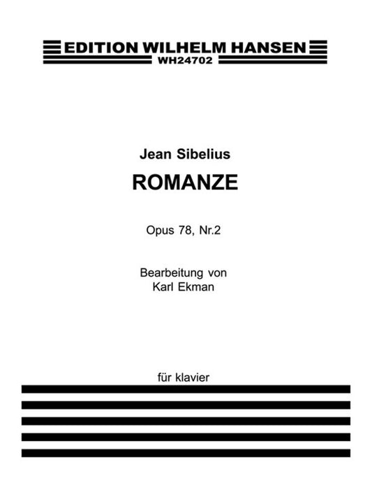 Sibelius Romance Op.78 No.2 Piano Solo Version