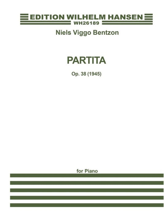 Bentzon Partita Op.38 Piano Solo