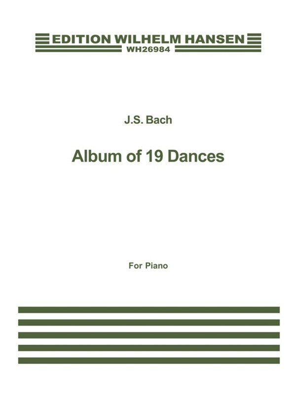 Bach Album Of 19 Dances Piano