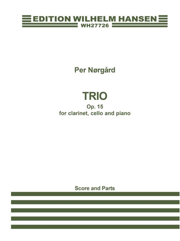Norgard Trio Op.15 Score & Parts