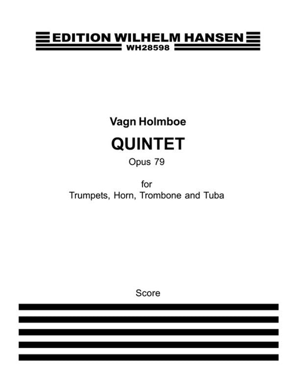 Brass Quintet Op 79 (Score)