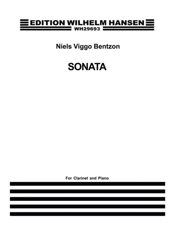 Bentzon Sonata Clarinet and Piano Op.63