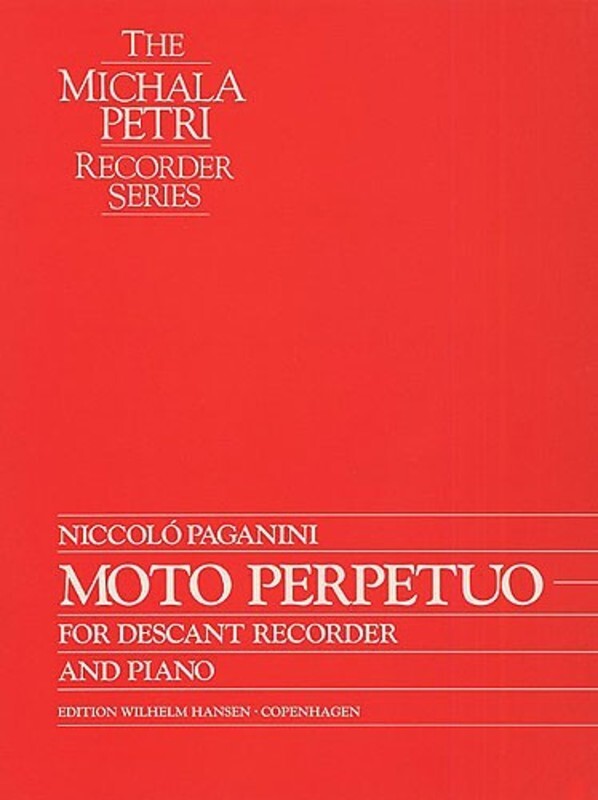 Paganini Moto Perpetuo Recorder/Piano