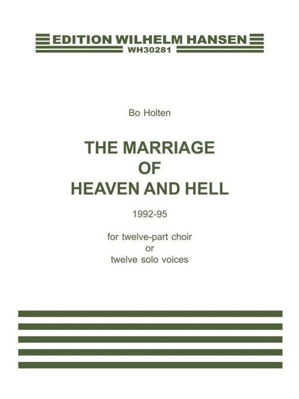 Bo Holten The Marriage Of Heaven & Hell V/Score