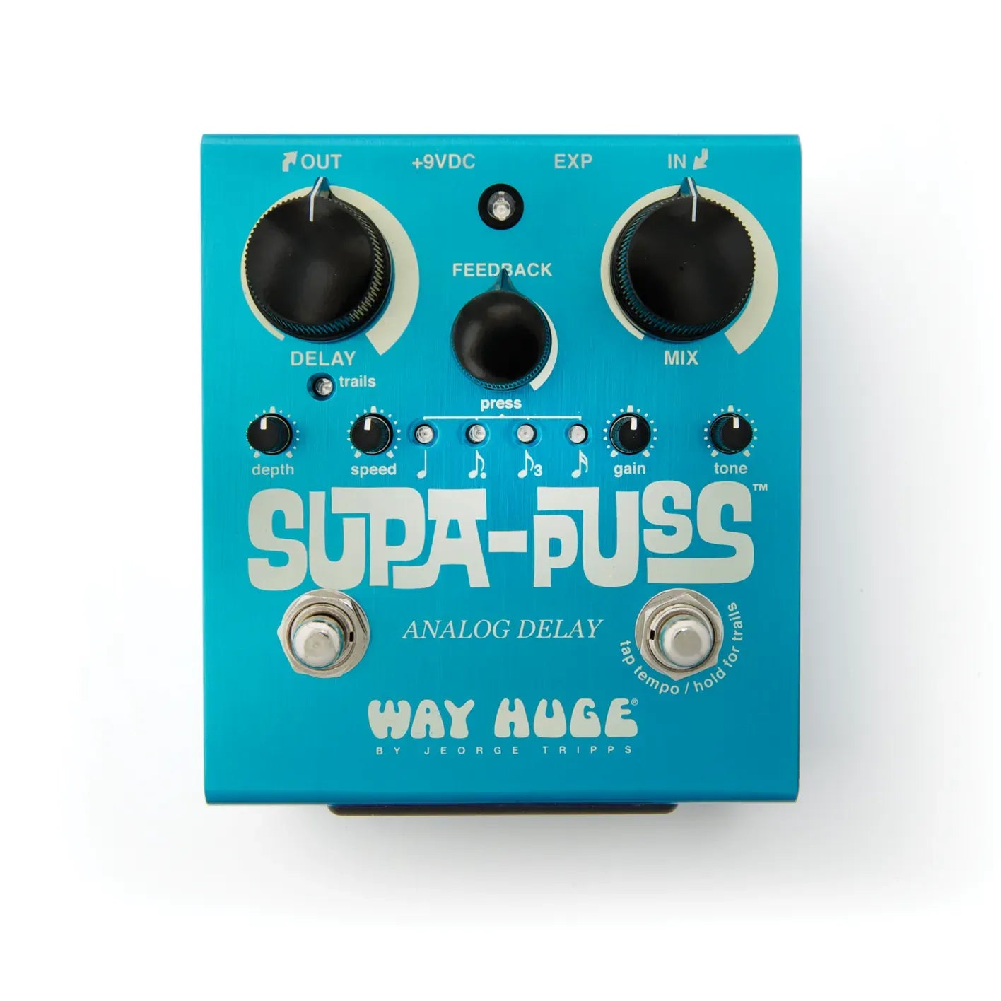 Jim Dunlop WAY HUGE ELECTRONICS SUPA-PUSS ANALOG DELAY EFFECT PEDAL — view 2