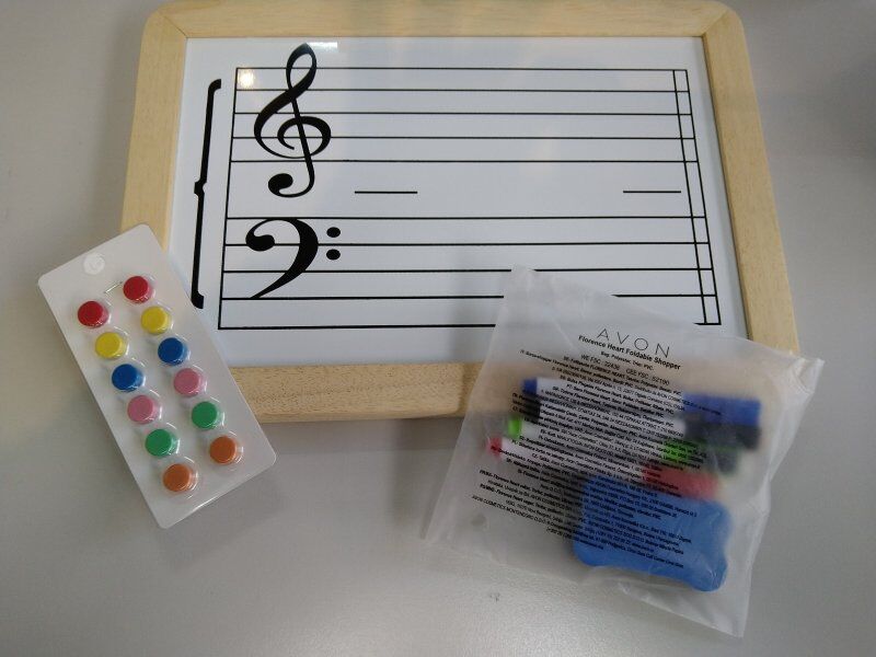 Music Stave Magnetic Noteboard by Sniper Pitch for Classroom Use