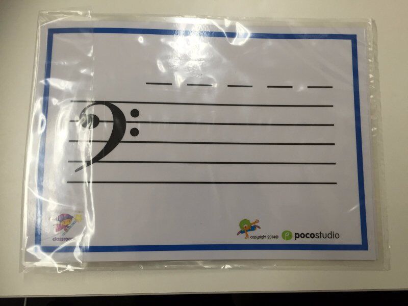 Poco Music Stave Wipe Off Set by Ying Ying Ng - Education Tool