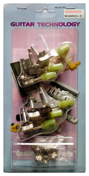 Wilkinson Deluxe Nickel Finish 3+3 Tuning Machines for Acoustic/Electric Guitars — view 4