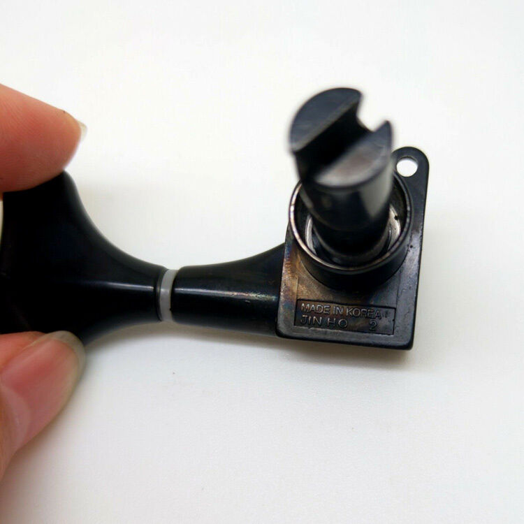 Wilkinson Electric Bass Guitar Sealed Tuning Machines Black 3+3 Configuration 1:17 Gear Ratio 6 Pcs — view 3