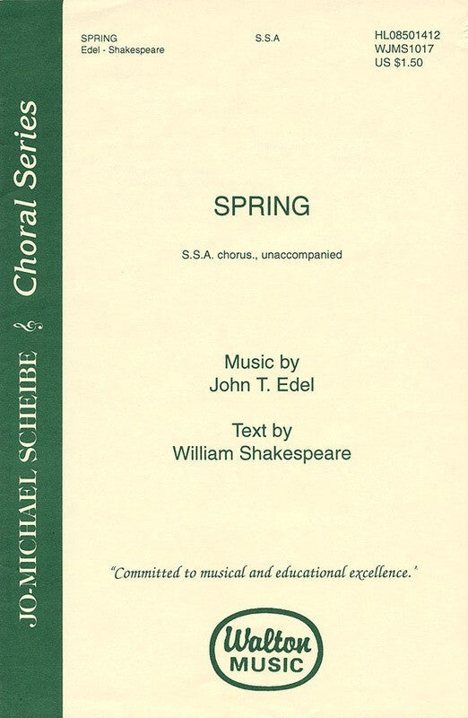 Spring (Edel) SSA A Capp (Octavo)
