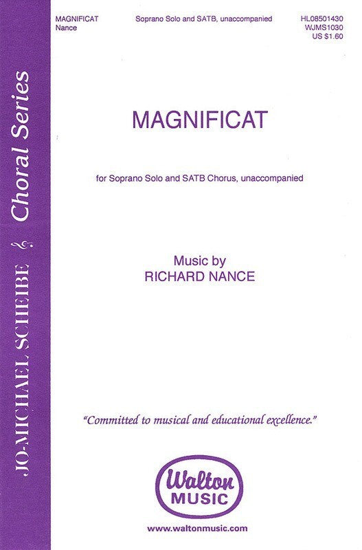 Magnificat Soprano Solo SATB Chorus Unac (Octavo)