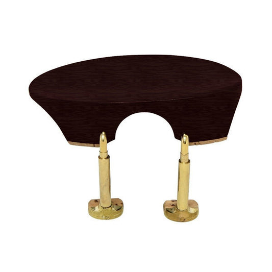 Wolf Flesch Chin Rest for Violin & Viola - Rosewood, Fits 6 Sizes, Easy Mounting, Cork Padded Feet, Includes Screwdriver