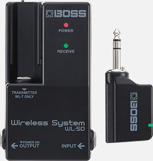 BOSS WL-50 Wireless Pedalboard System - Premium Sound, Plug-and-Play, Compact Receiver