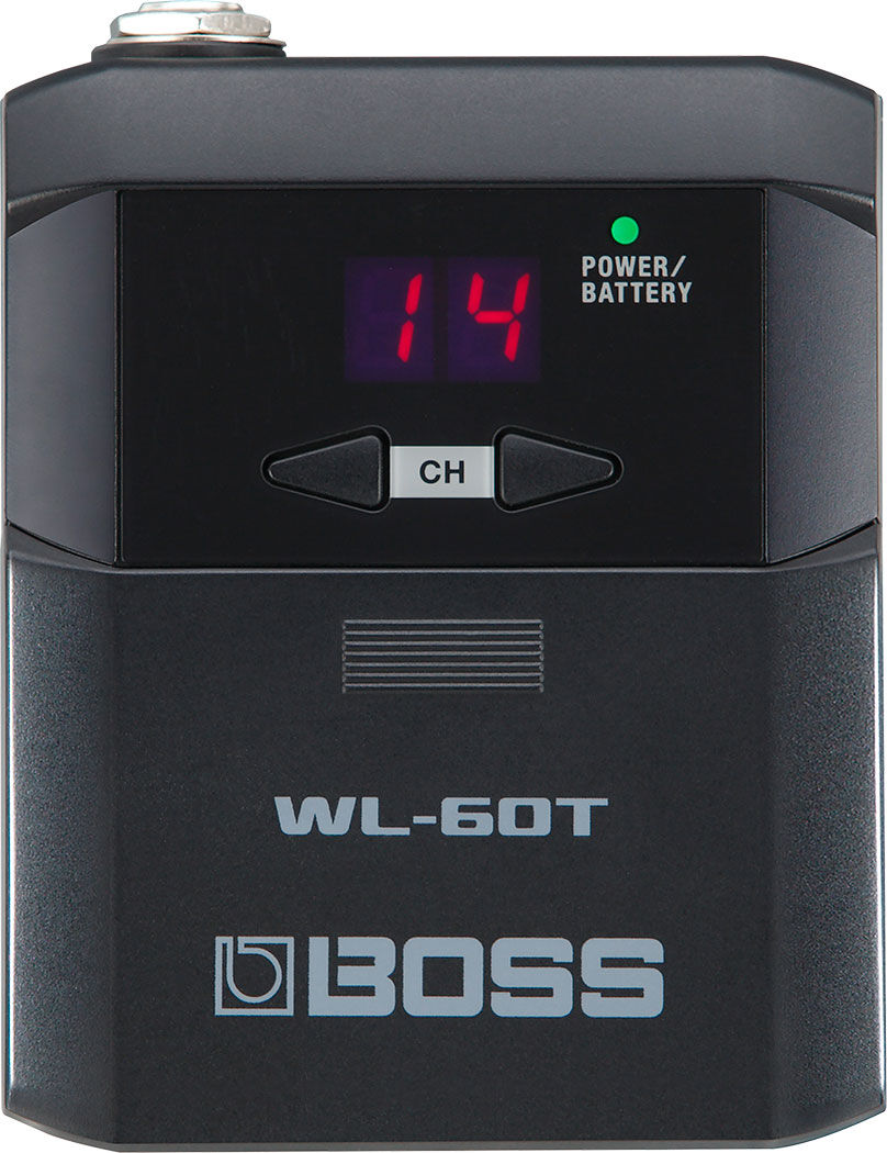 BOSS WL-60T Wireless Transmitter Beltpack for WL-60 System - Rugged Clip, Quick Instrument Changes, Spare Transmitter Option — view 2