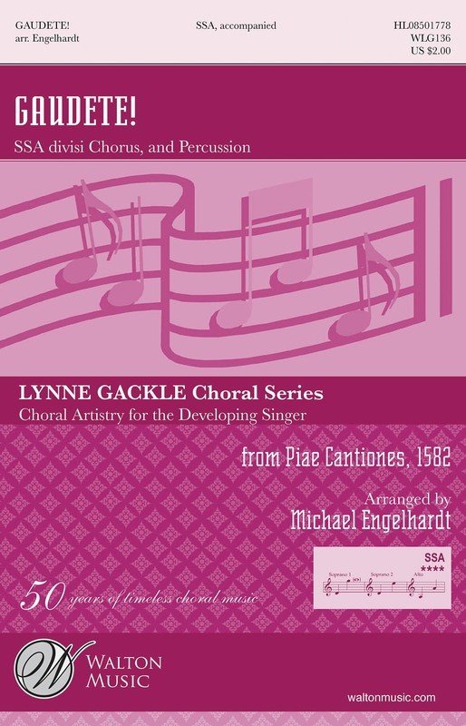 Gaudete — SSA Choral Score, arr. Michael Engelhardt (Walton Music)